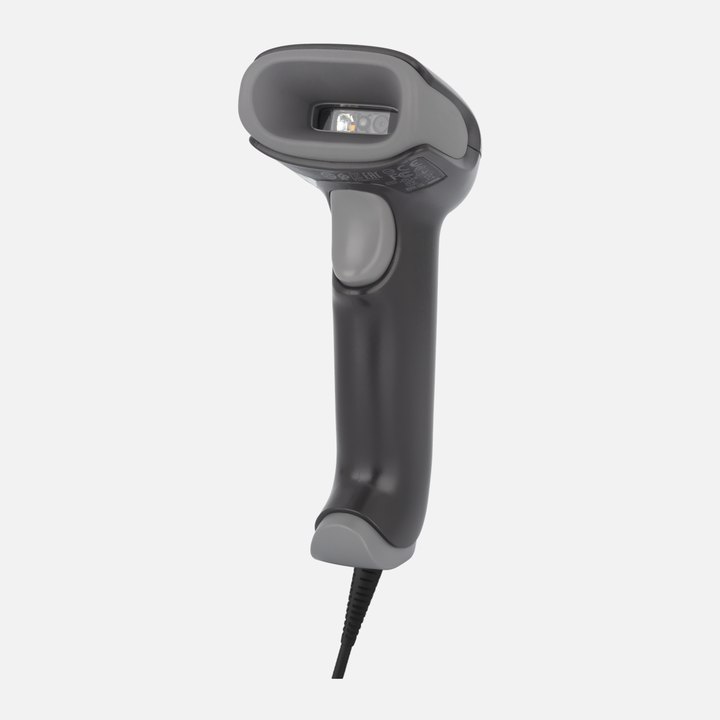 A corded barcode scanner sold for Square